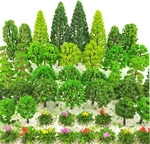Tazimi 60 Pieces Model Trees 1.36-6 Inch Mixed Train Scenery... New. Price: $23.23.