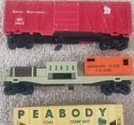 American Flyer Gauge 3PC Great Northern Mixed Lot Freight Cars 33818 33820 Used. Price: $18.00.
