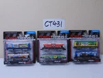 Lot Of 3 Series Power Trains 2-PACK Freight Cars By Jakks Pacific 2012 New. Price: $19.95.