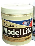 Deluxe Materials BD6 All Scale Model Lite Wood Filler 8.1OZ 240ML -- Balsa New. Price: $16.99.