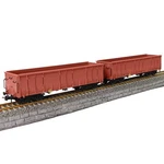 Evemodel 2PCS Ho Scale High-side Gondola Car 1:87 Railway Wagons Brown New. Price: $54.99.