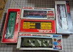 Lot 5 Lionel Trains Box Caboose, Bunk Car, Trailer, Cattle 027 Gauge Used. Price: $109.99.