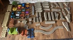 Mattel Gullane Thomas & Friends 200+ Piece Lot With Trains, Cars, Tracks Used. Price: $80.00.