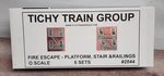 Tichy Train 2044 Classic Fire Escape Plastic Kit For Use W/up To 14 Scale 6 Sets New. Price: $21.95.