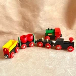 Brio Toy Train Set Pieces - Magnetic Wooden Railway Various Cars Used. Price: $29.99.
