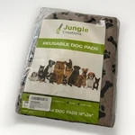 New Jungle Creations Reusable Pads Set Of - 18" X 24" For Small Dogs. Price: $19.54.