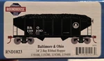 Athearn Roundhouse Scale 34'2 Bay Ribbed Hopper Baltimore & Ohio RND1023 New. Price: $149.99.