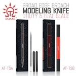 Dspiae: Broad Edge Knife - Sharp Utility Blade & Flat Push Bevel Scraper New. Price: $7.10.