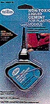 Testors Plastic Cement (non-toxic) 1OZ 29.6ML Bottle With Precision Ap 3527C New. Price: $12.98.