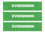 Walthers Scenemaster 949-18250 Ho 40' Corr Container 3-PACK Evergreen New. Price: $32.99.