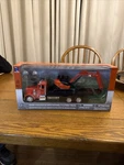 New Ray Peterbilt Flat Bed Truck & Kubota KX080-4 Excavator W/rocks 1/32 33383. Price: $39.00.