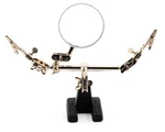 Excel Double Clip Extra Hands With Magnifier Weighted Base Two Spring (EXL55675) New. Price: $25.68.