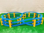 Plarail 3-LEVEL Loop Layout Set With Slopes & Bridge Piers By Takara Tomy Japan Used. Price: $118.22.