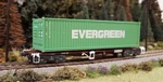 * 1/87 Ho Walthers X 40' Evergreen Cube Shipping Container 949-18200 Used. Price: $17.39.