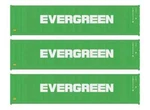 Walthers 949-18250 40' Fully Corrugated Container 3-PACK Evergreen New. Price: $31.99.